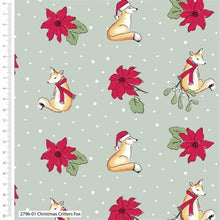 Load image into Gallery viewer, Craft Cotton Company - Christmas Critters Fox - 1/2 YARD CUT
