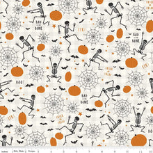 Load image into Gallery viewer, Riley Blake - Bad to the Bone Main Offwhite - 1/2 YARD CUT
