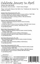 Load image into Gallery viewer, Celebrate the Seasons Quilt Pattern - January - April + Home
