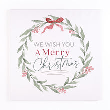 Load image into Gallery viewer, We Wish You a Merry Christmas Wreath Canvas
