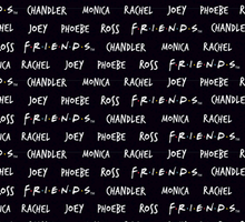 Load image into Gallery viewer, FRIENDS friends name roll credits fabric
