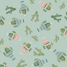 Load image into Gallery viewer, Timeless Treasures - Ooh La Llama - Dress Up Cactus - 1/2 YARD CUT
