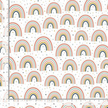 Load image into Gallery viewer, Timeless Treasures - Ooh La Llama - Cute Rainbows and Dots - 1/2 YARD CUT
