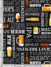 Load image into Gallery viewer, Timeless Treasures - Grab Me a Beer Words - 1/2 YARD CUT
