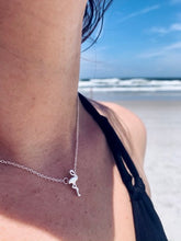 Load image into Gallery viewer, silver flamingo necklace
