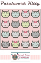 Load image into Gallery viewer, Patchwork Kitty Quilt Pattern - Dreaming of the Sea Fabrics
