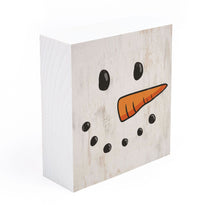 Load image into Gallery viewer, Snowman Wood Block
