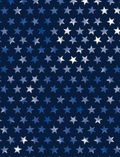 Load image into Gallery viewer, Timeless Treasures - Tie Dye Patriotic Stars - Navy - 1/2 YARD CUT
