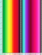 Load image into Gallery viewer, Timeless Treasures - Mexican Blanket Stripe - 1/2 YARD CUT
