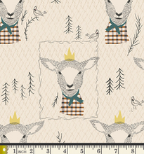 Load image into Gallery viewer, Art Gallery Fabrics - Sir Wooly - 1/2 YARD CUT - Dreaming of the Sea Fabrics
