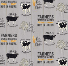 Load image into Gallery viewer, Riley Blake - Homestead Life - Main Gray - 1/2 YARD CUT
