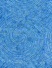 Load image into Gallery viewer, Timeless Treasures - Tonga Batik Dotty Spiral Water - 1/2 YARD CUT
