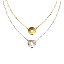 Load image into Gallery viewer, compass rose necklace gold or silver
