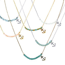 Load image into Gallery viewer, Crystal Anchor Necklace
