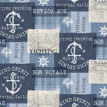 Load image into Gallery viewer, End of Bolt - Bon Voyage - Sailing Patchwork - 32"
