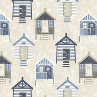 Michael Miller - Bon Voyage - Sea Huts - 1/2 YARD CUT