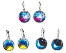 Load image into Gallery viewer, Galaxy Lever Back Earrings
