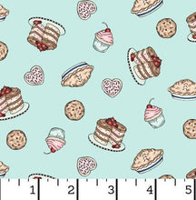 Load image into Gallery viewer, Maywood Studio - Happiness is Homemade - Pastry Toss Turquoise- 1/2 YARD CUT
