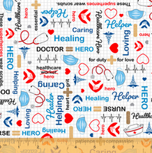Load image into Gallery viewer, calling all nurses first responders doctors Windham fabrics
