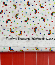 Load image into Gallery viewer, Timeless Treasures - Mini Rainbows &amp; Stars - 1/2 YARD CUT
