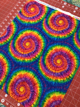 Load image into Gallery viewer, Timeless Treasures - Tie-Dye Rainbow Swirl - 1/2 YARD CUT

