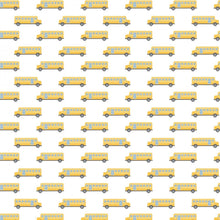 Load image into Gallery viewer, Camelot - Teachers Rule - School Bus - 1/2 YARD CUT - Dreaming of the Sea Fabrics
