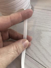 Load image into Gallery viewer, 1/4” white braided elastic 20 yard cut - Dreaming of the Sea Fabrics
