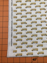 Load image into Gallery viewer, Camelot - Teachers Rule - School Bus - 1/2 YARD CUT - Dreaming of the Sea Fabrics
