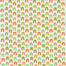 Load image into Gallery viewer, small scale chili smiles non traditional ivory cream Robert Kaufman rainobows
