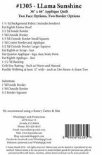 Load image into Gallery viewer, Llama Sunshine Quilt Pattern - Dreaming of the Sea Fabrics
