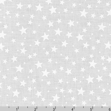 Load image into Gallery viewer, Robert Kaufman - Mini Madness - White on White Stars - 1/2 YARD CUT
