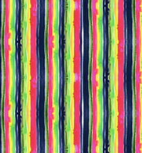 Load image into Gallery viewer, striped bleed rainbow pink blue green navy tree of life dear Stella fabric
