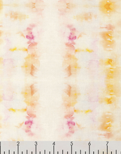 Load image into Gallery viewer, yellow pink white watercolor wet on wet sunset stripe summer lovin dear Stella fabric
