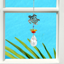 Load image into Gallery viewer, Sea Turtle Crystal Fantasy Suncatcher
